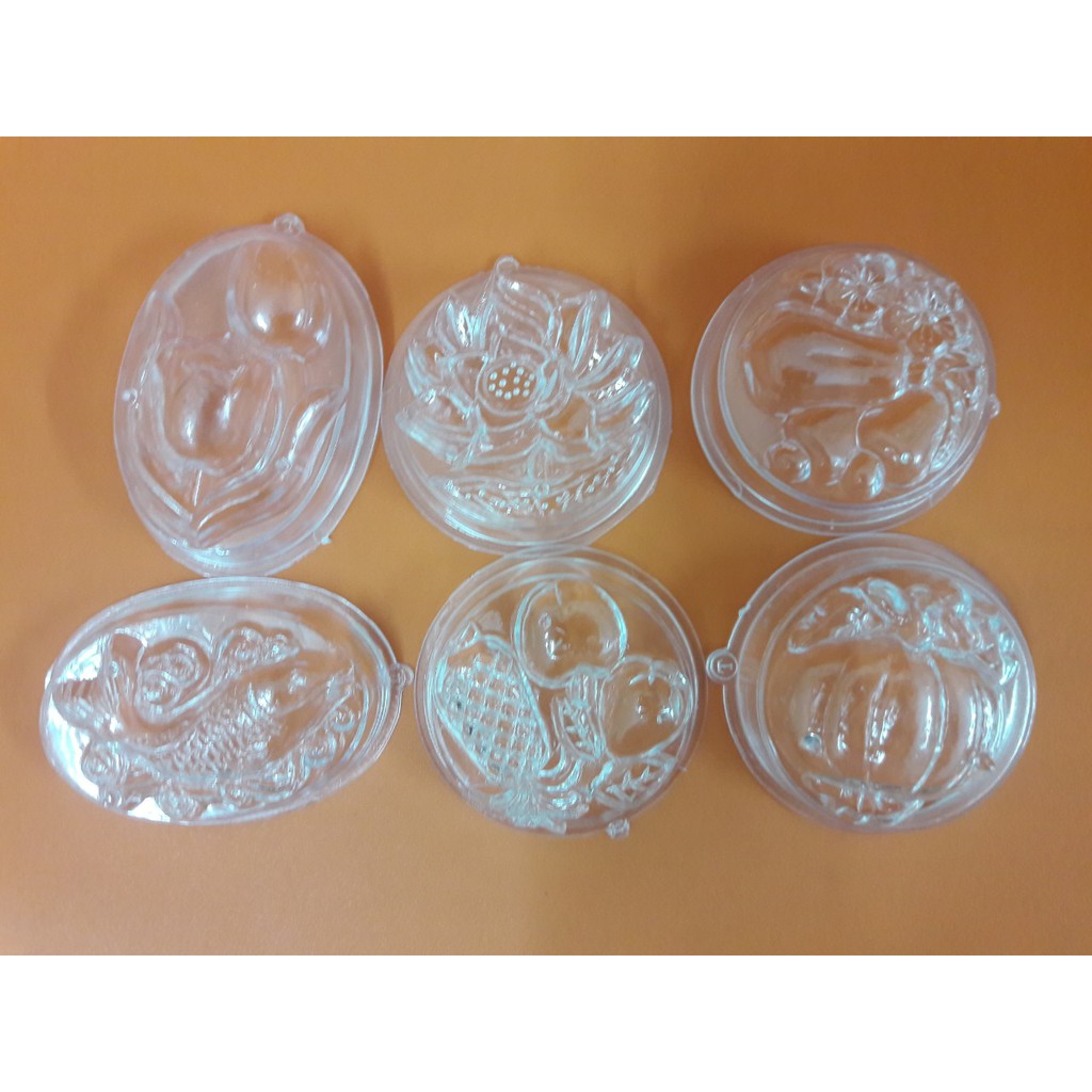 Set 10 Khuôn rau câu mini trong suốt