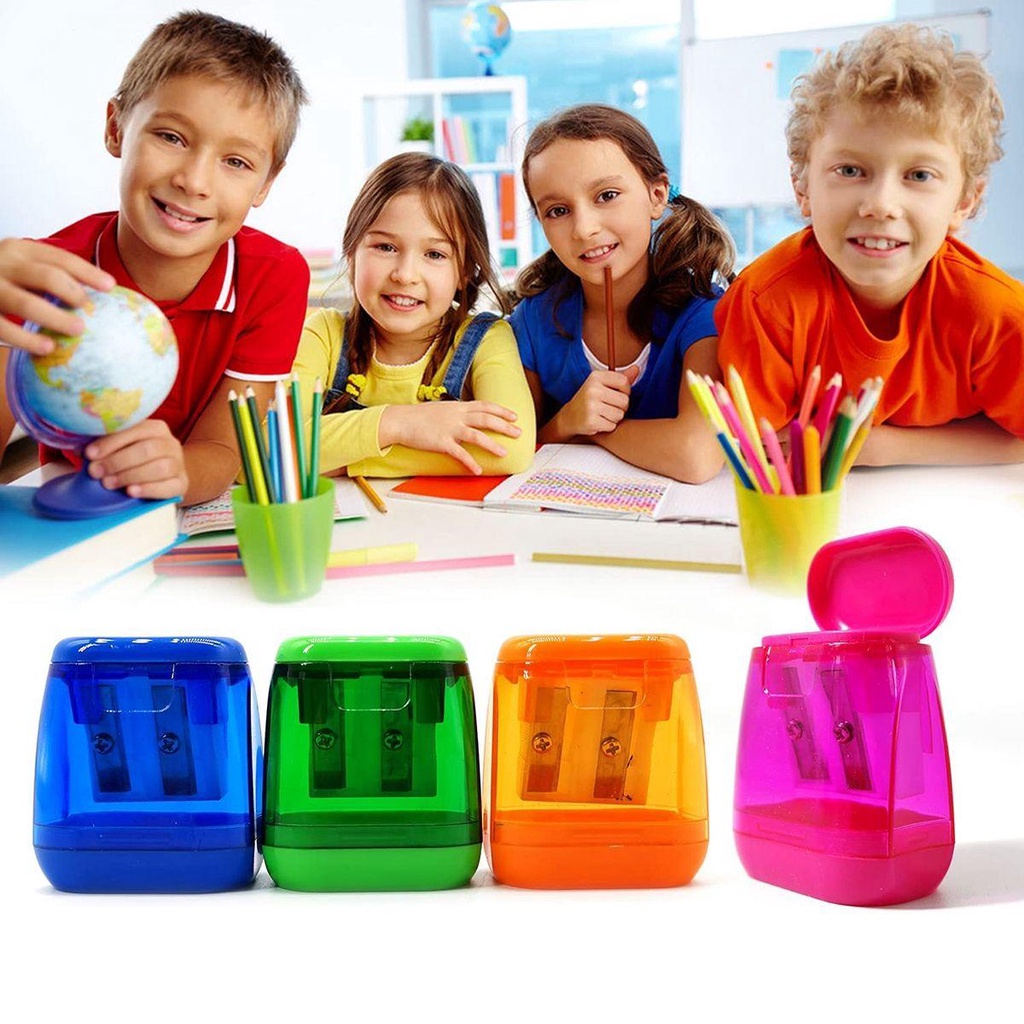 Gọt Bút Chì Hai Lỗ Cầm Tay Dành Cho Trẻ Em Và Người Lớn