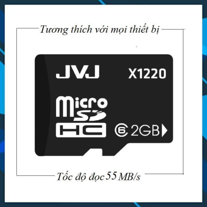 Thẻ nhớ 2G JVJ C10 microSDHC - chính hãng, BH 5 năm, 1 đổi 1, điện thoại android, camera [Giá Hủy Diệt]
