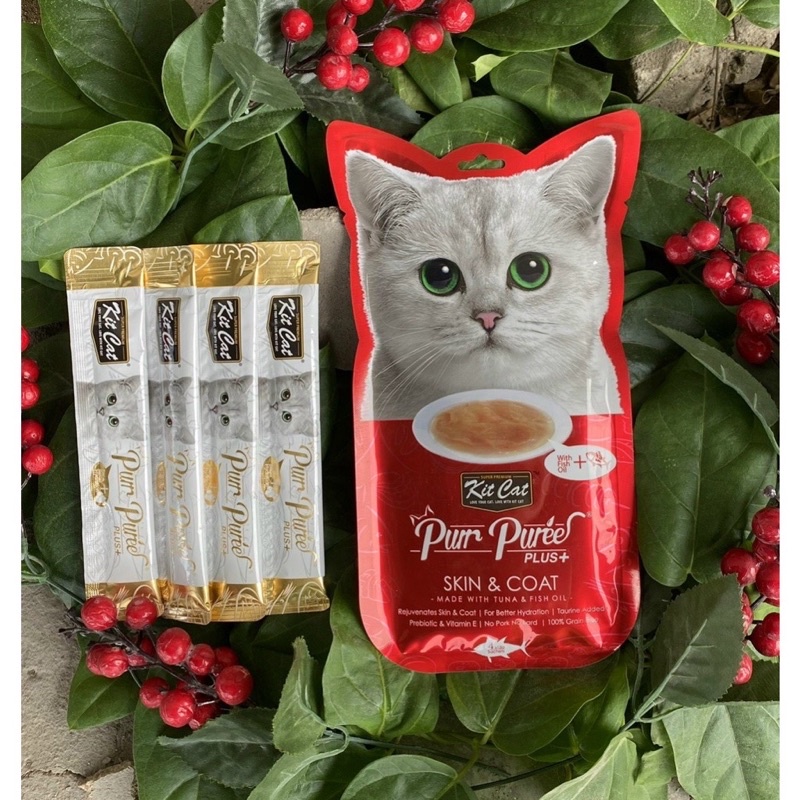 Súp thưởng hỗ trợ chức năng Kitcat Purr Puree Plus+ cao cấp cho mèo