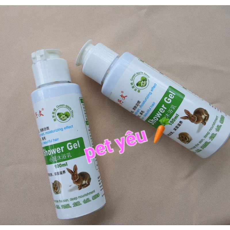 Sữa tắm gel hương táo ❤️ FREESHIP❤️ làm sạch cho thỏ bọ chuột lang và bọ ú