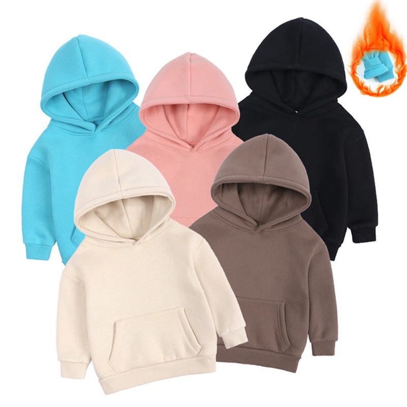 Áo Hoodie DàI Tay ẤM ÁP Cho Bé (2-13 TuổI)