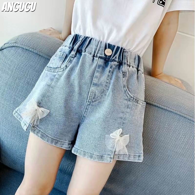 Quần Short Denim Mỏng Thời Trang Mùa Hè Mới 2022 Cho Bé Gái