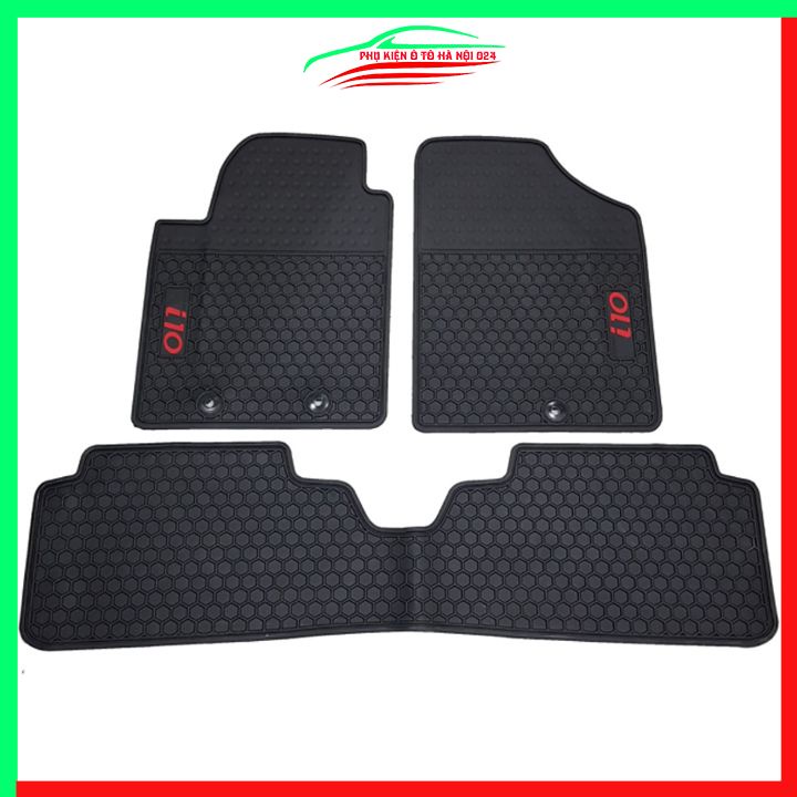 Thảm lót sàn cao su cho xe GRAND I10 2021-2022 hàng chuẩn theo xe chịu lực tốt