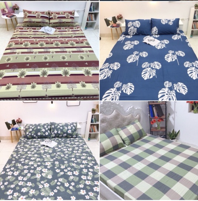 Combo ga  chun + 2 vỏ gối nằm Đũi mềm mịn. nhắn tin để chọn mẫu