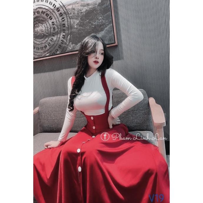 SÉT YẾM PHỐI ÁO THUN GÂN CỰC TRẺ TRUNG CÁ TÍNH PU HHP FASHION