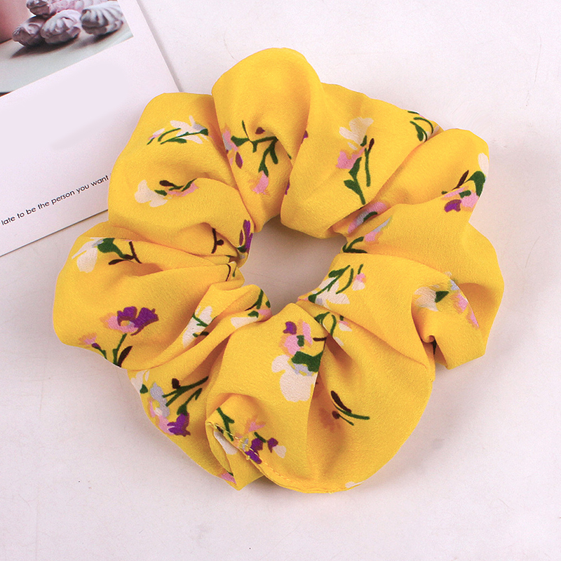 Dây Buộc Tóc Co Dãn Họa Tiết Hoa Thời Trang Cho Nữ