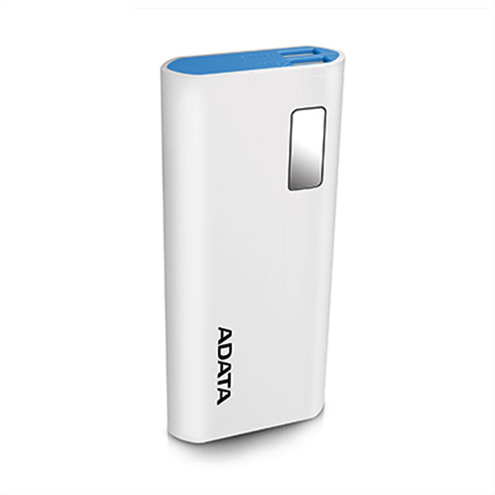 Combo Pin sạc dự phòng 12500mAh P12500D ADATA + Cáp sạc Type-C Silicon dài 1m + Cốc sạc 2 cổng USB 2.4A - Chính hãng