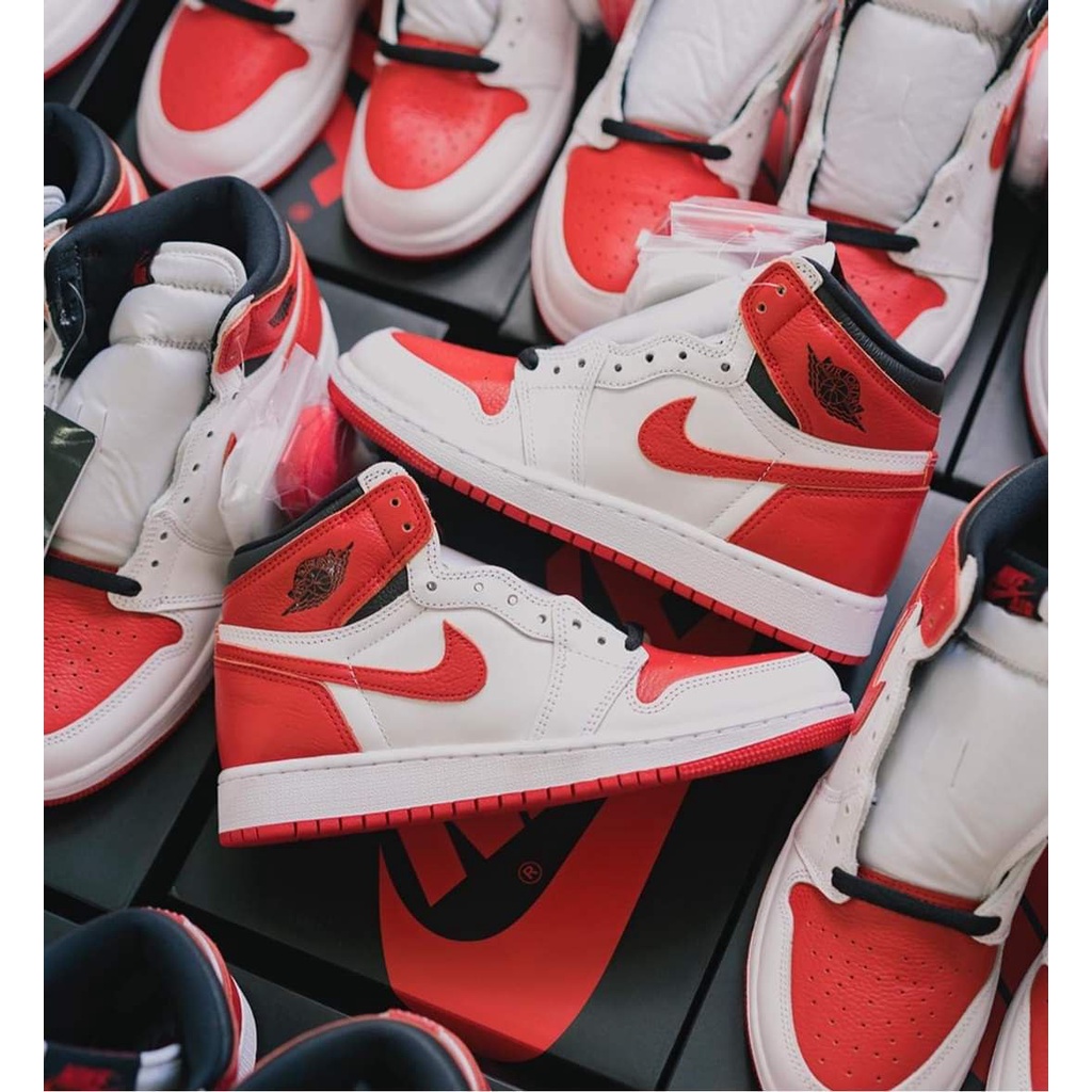 Giày Nike Jordan 1 Retro High OG - 555088-161- Trắng đỏ đen