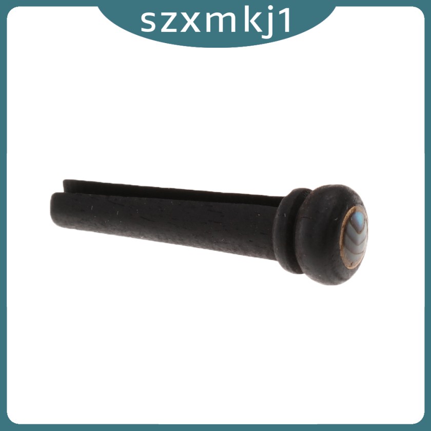 Chốt Đàn Guitar Acoustic 6 Phím Bằng Gỗ Mun Màu Đen Szxmkj1