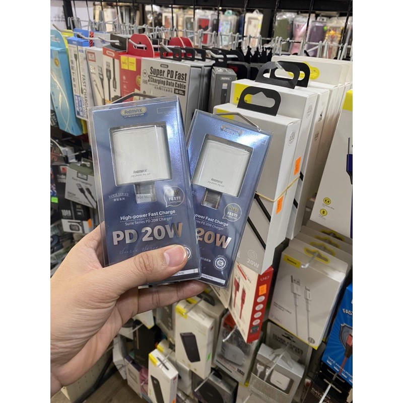 Cốc sạc sạc nhanh 20W iphone 5/6/7/8/se2/6plus/7plus/8plus/x/xs/xr/xsmax/11/11pro/11promax/12/12promax/12pro Hãng REMAX