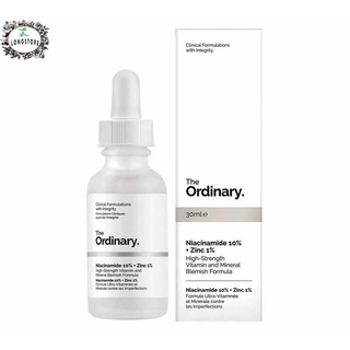 Serum The Ordinary Niacinamide 10% Và Zinc 1% Giúp Cân Bằng Bã Nhờn Làm Sáng Da Thu Nhỏ Lỗ Chân Lông 30ml