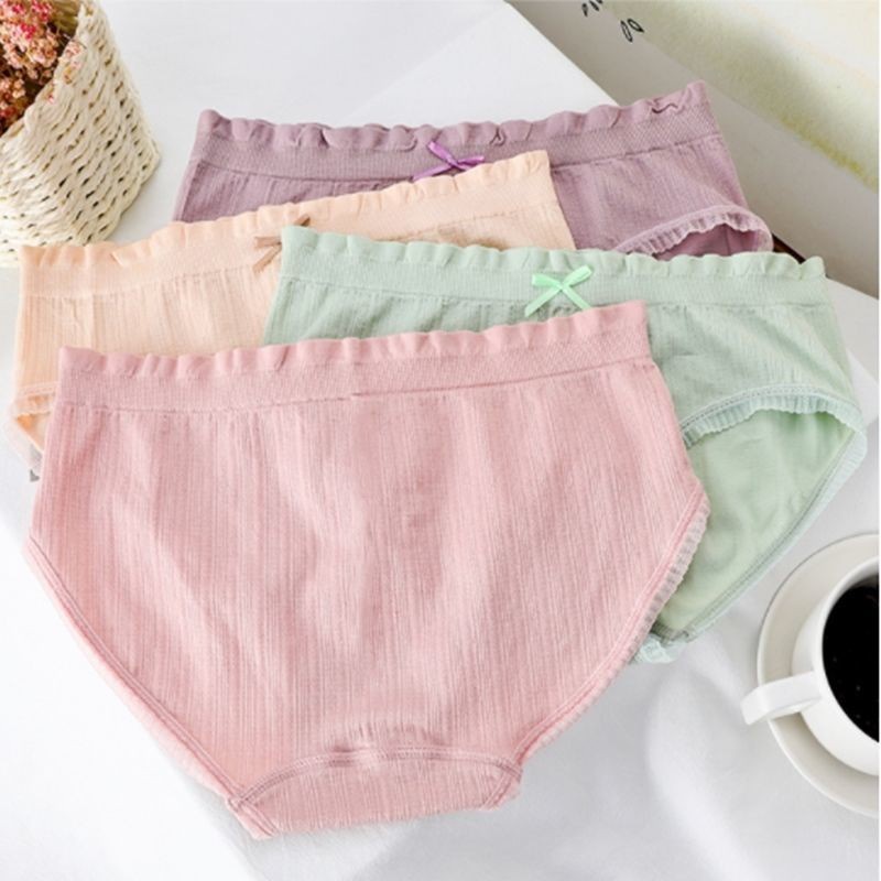 Quần Lót Nữ Cotton nâng mông, Quần chíp nữ Siêu Thấm Hút Mồ Hôi chống khuẩn thoải mái nhiều màu-QL09