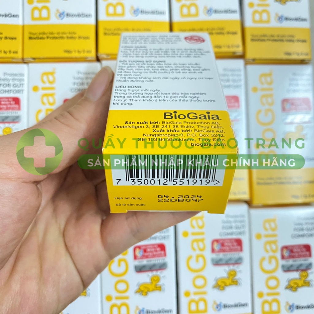 Biogaia Protectis Drops 5ml  Men vi sinh cho trẻ sơ sinh