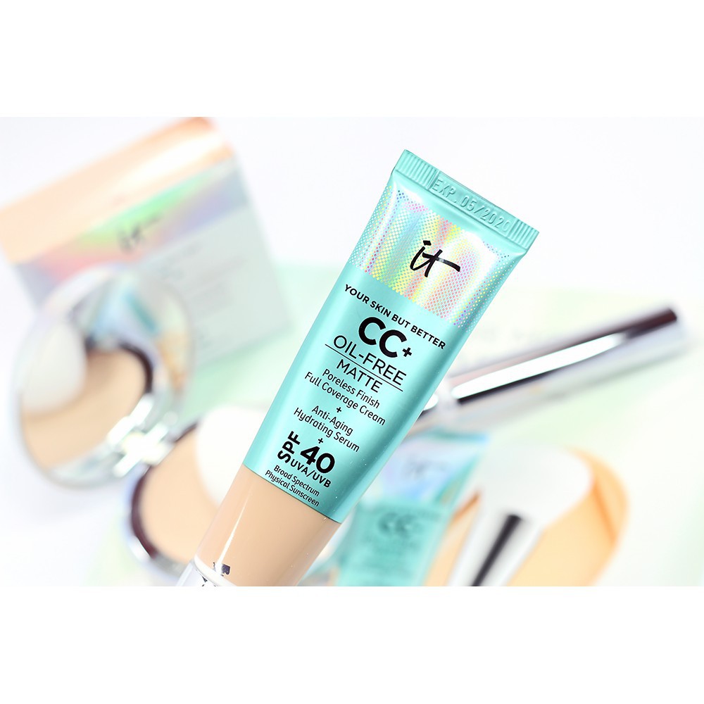 IT Cosmetics - Kem CC Nền Lì Có Chống Nắng IT Cosmetics CC+ Cream Oil-Free Matte with SPF 40