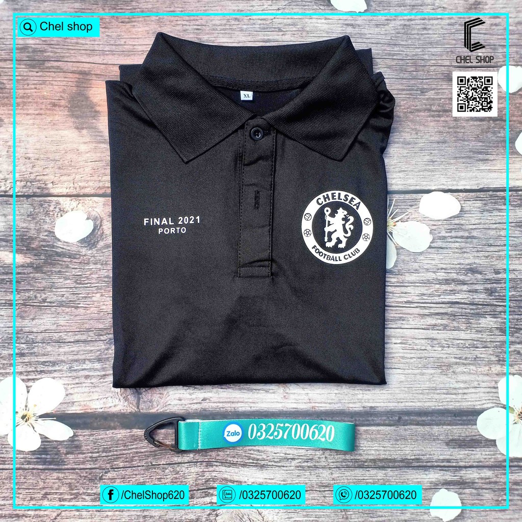 Áo polo cao cấp Chelsea mùa 2021/22 [XANH - ĐEN - TRẮNG] | BigBuy360 - bigbuy360.vn