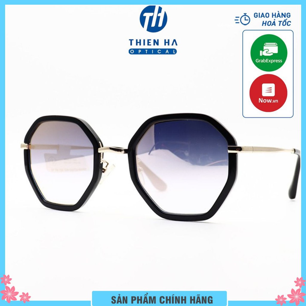 Kính thời trang nam nữ MD826 form dáng lục giác trẻ trung, tráng gương sành điệu mát mắt thích hợp đi biển