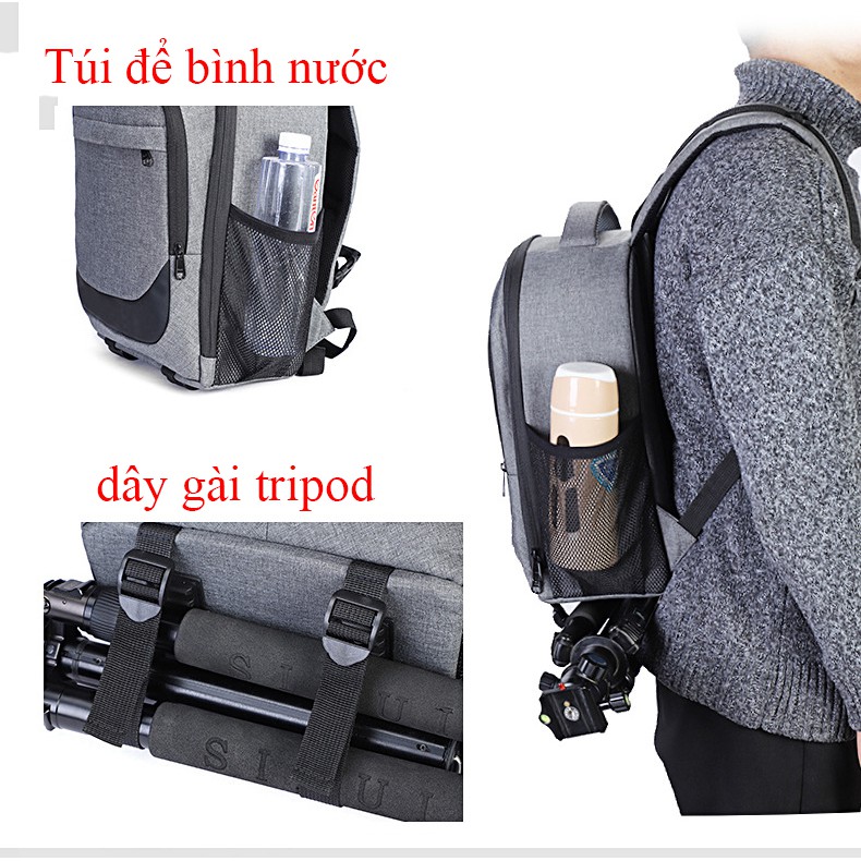 Balo máy ảnh full photo Aciq size lớn