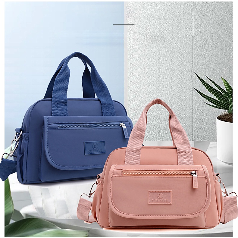 Túi Xách Vải Oxford Siêu Nhẹ Nhiều Ngăn Dung Tích Lớn Phong Cách Mới Cho Nữ