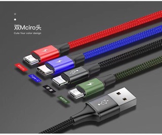 Cáp sạc BASEUS 4 trong 1..2lightning/ micro/type-c ( bh 1nam)