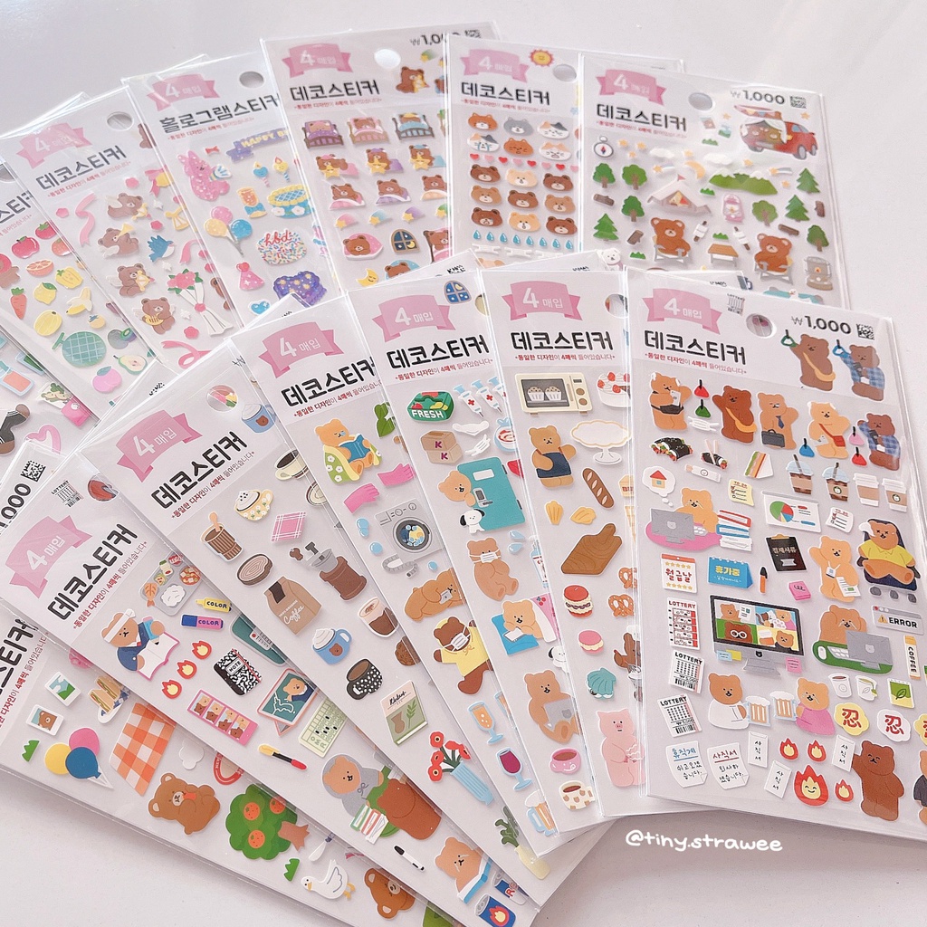 Stickers Daiso Hàn  | Tiny Strawee