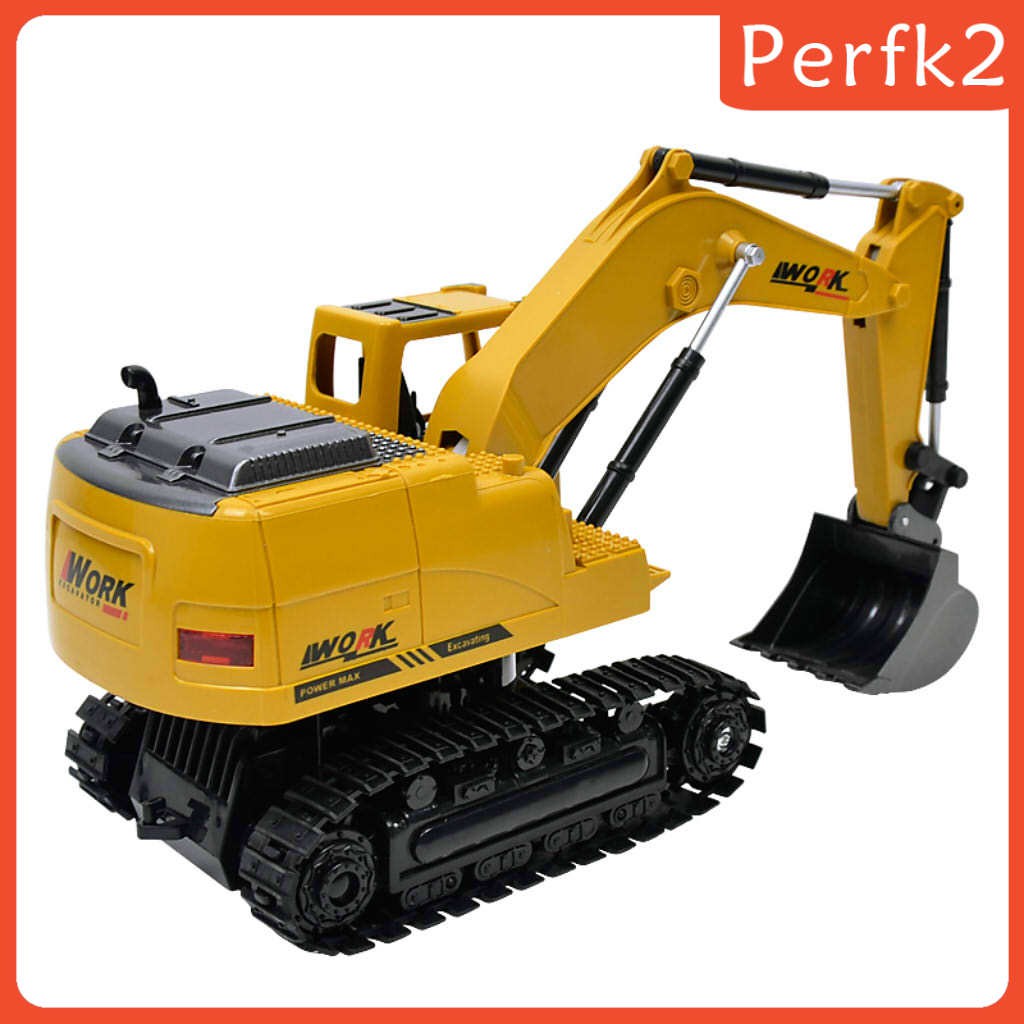 CHANNEL RC Máy Xúc Đất Điều Khiển Từ Xa 8 Kênh Tỉ Lệ 1 / 24 Kèm Phụ Kiện