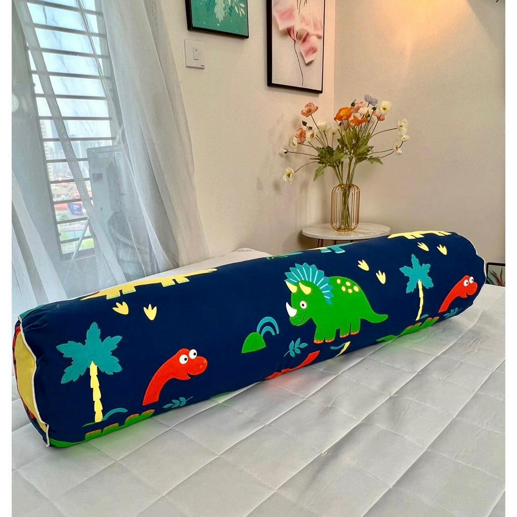 Gối ôm người lớn cotton 100%  LIDACO có khóa kéo tiện lợi kích thước 35x100cm