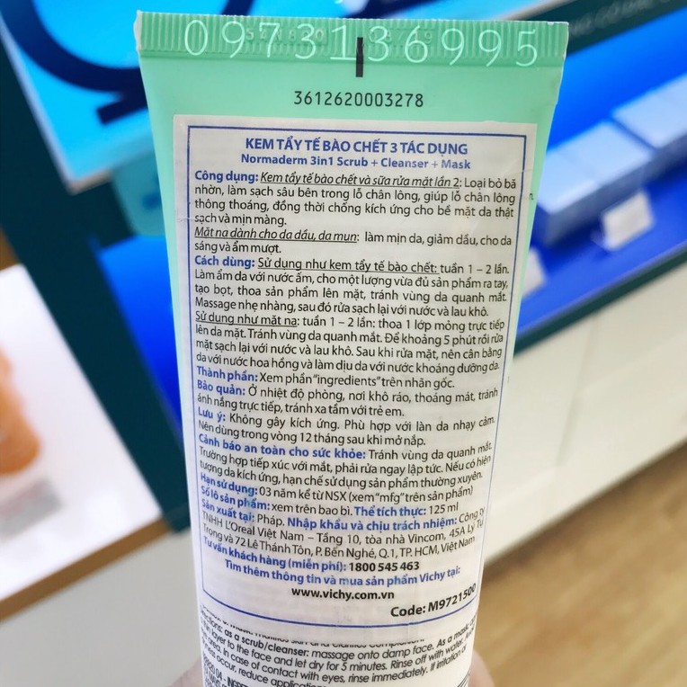 Kem tẩy da chết Vichy Normaderm 125ml | BigBuy360 - bigbuy360.vn