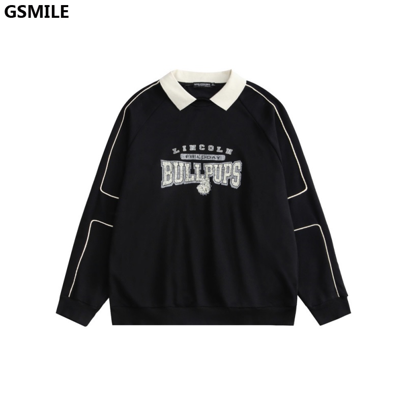 Áo Sweater Polo Cổ Bẻ Phong Cách Học Sinh Hàn Quốc Cho Mùa Thu Đông