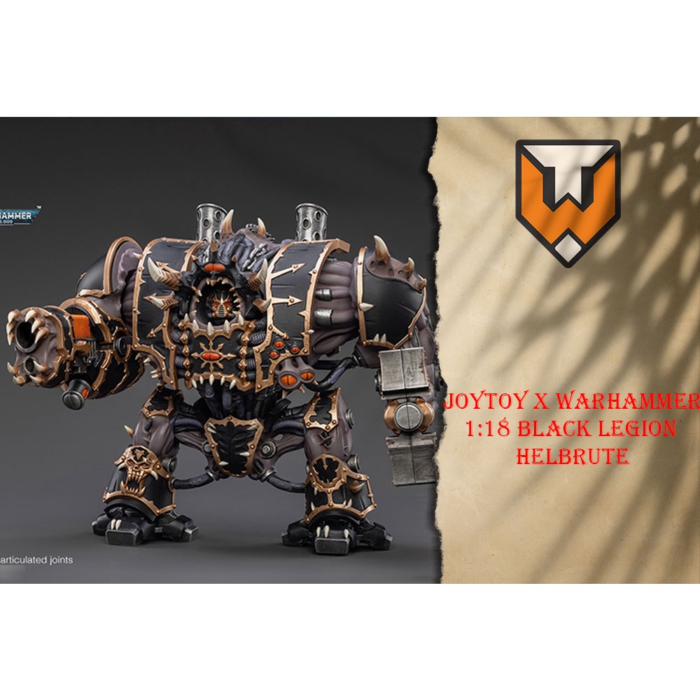 Mô hình Joytoy x Warhammer 1:18 Black Legion Helbrute