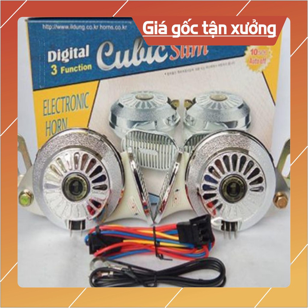 Còi ngân hàn quốc 3 tiếng CULIC SLIM 12V/24V chuẩn hãng CUBIC ( mua buôn nhắn tin shop) bảo hành 6 tháng