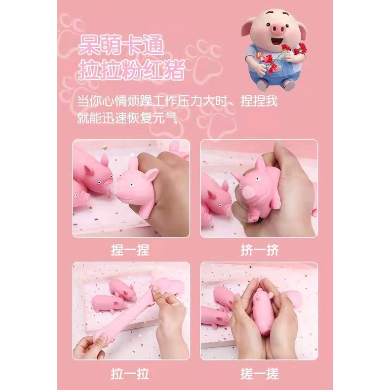 (Combo 50 Con) Đồ Chơi Con Heo Xả Stress SIÊU HÓT - Heo Dẻo Bóp Mềm Co Dãn Đàn Hồi Ngộ Nghĩnh Giải Tỏa Căng Thẳng
