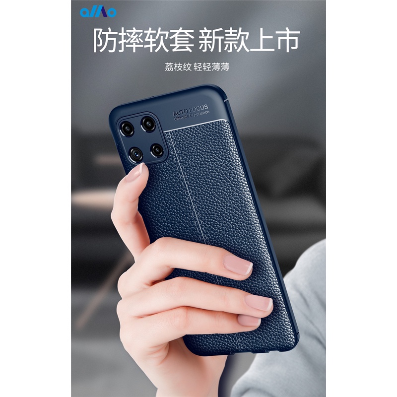 Ốp Lưng Silicone Phối Da Cho Samsung Galaxy A22 5g Samsung A22 4g Samsung Galaxy A22 5g 4g