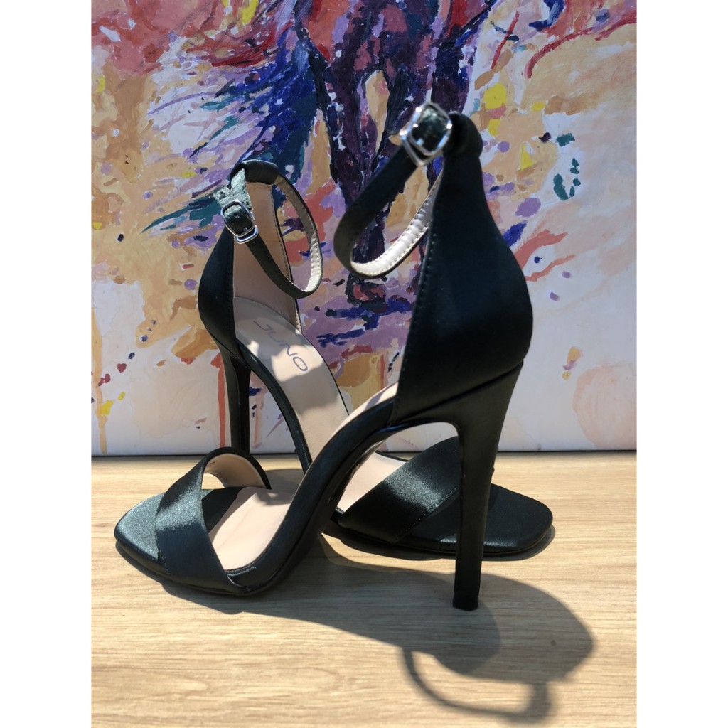 Giày Juno - Satin Cao gót "Màu xanh cổ vịt"