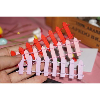 Hàng rào tiểu cảnh trang trí chậu cây