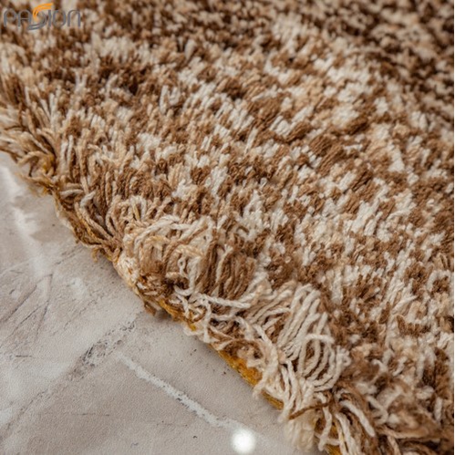 Thảm Lông Tròn Sợi Ngắn Tone Trơn Phối Màu Cao Cấp Phong Cách Bắc Âu