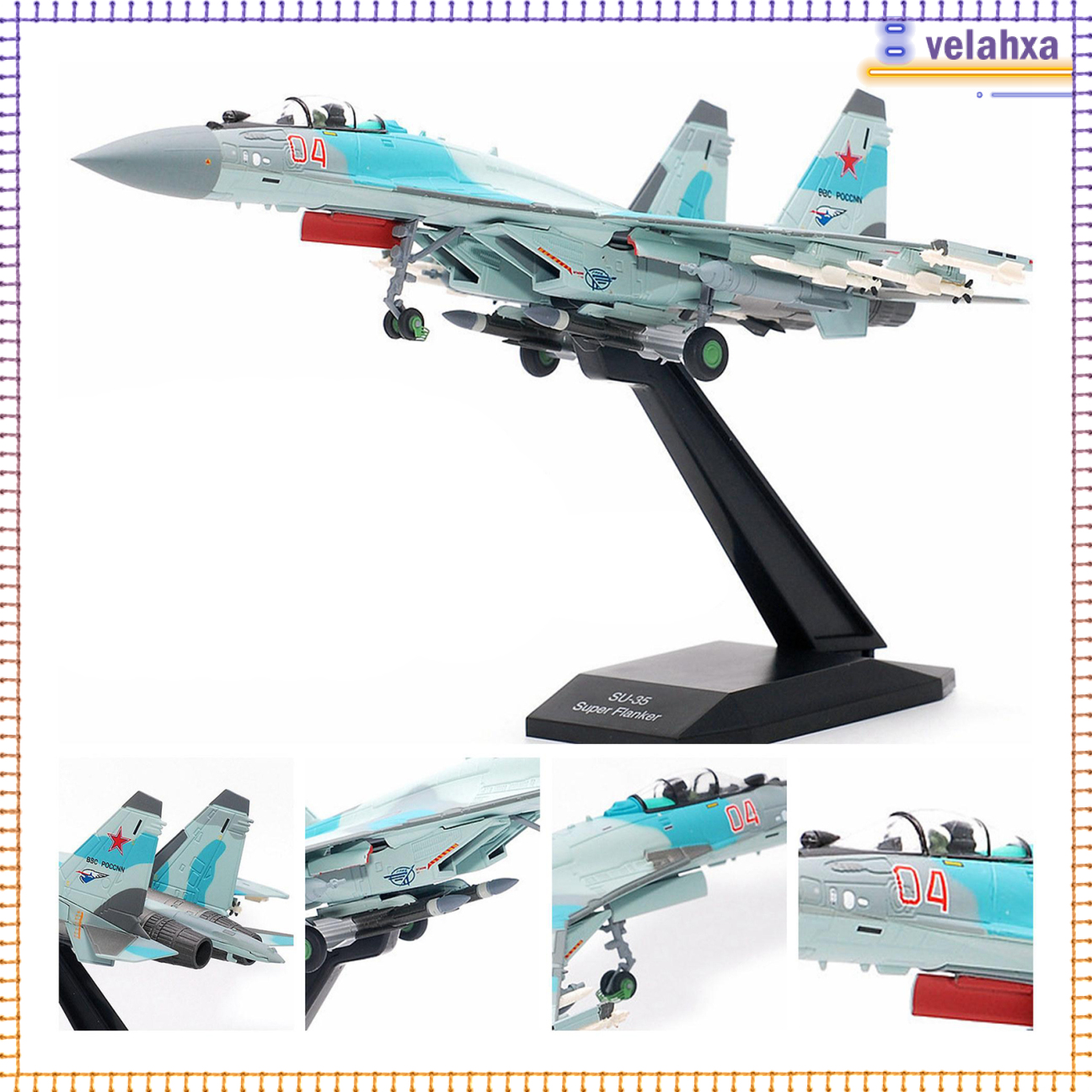 Mô Hình Máy Bay Su-35 Không Quân Tỉ Lệ 1 / 100