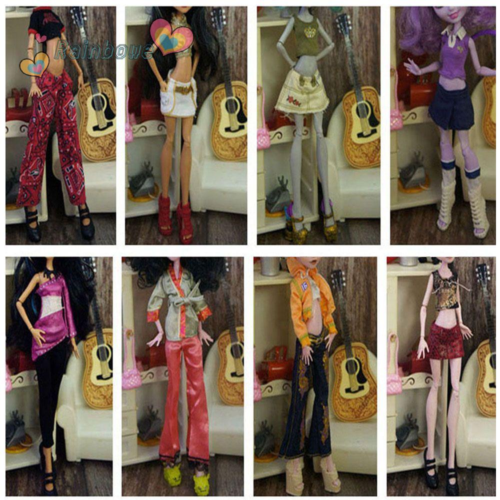 Váy Búp Bê Cầu Vồng DIY Thời Trang Năm Quần Áo Bé Gái