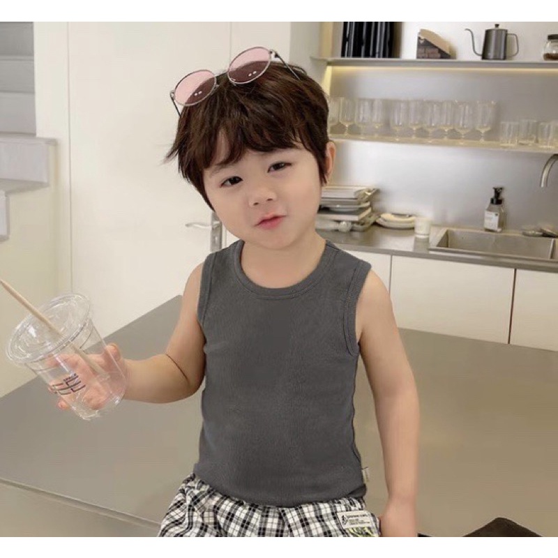 Set 5 áo ba lỗ bé trai-MS115