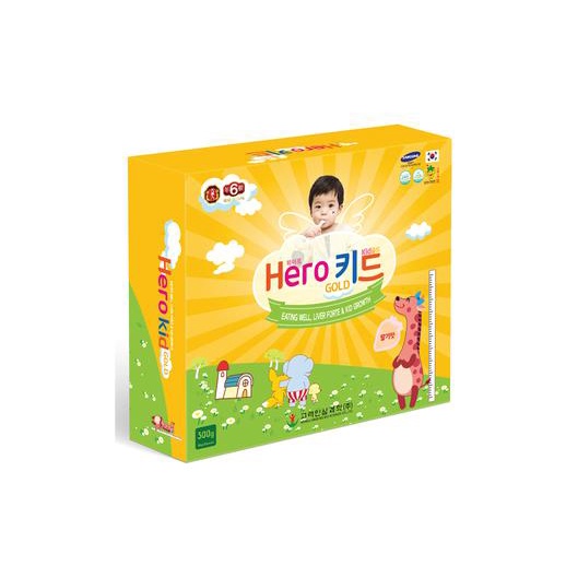 Hero Kid Gold-  Giúp trẻ ăn ngon - Tăng sức đề kháng Hỗ trợ cải thiện biếng ăn, tăng cường sức đề kháng, tăng chiều cao