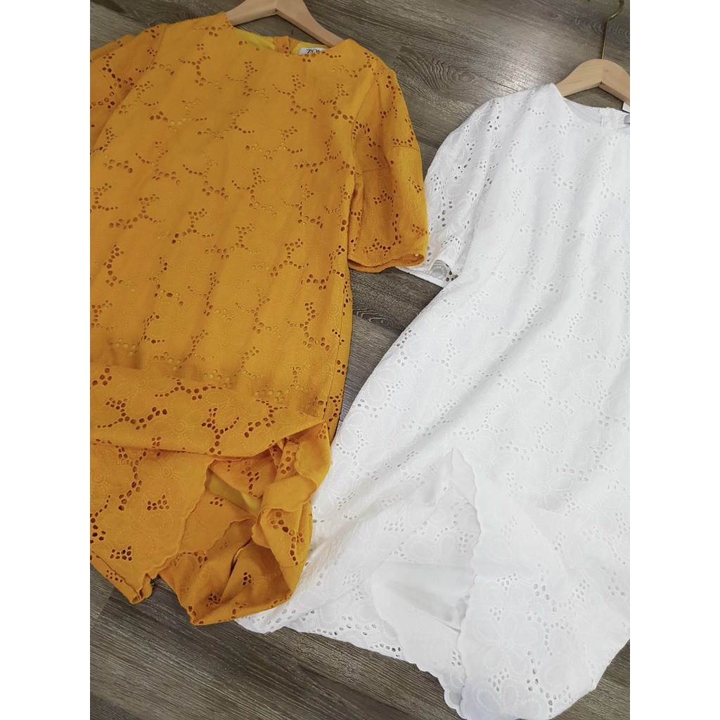 Đầm ZR Dáng Suông Thêu - Hàng xuất dư 100%