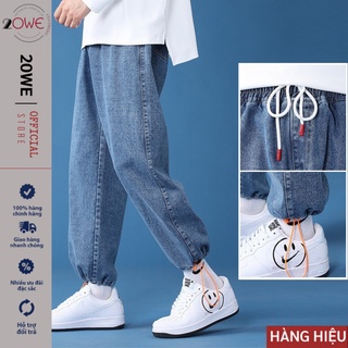 Quần Jean Baggy, Jogger Nam Cạp Chun Phom Dáng Suông Rộng, Chất Bò Cotton Cao Cấp Style 20WE