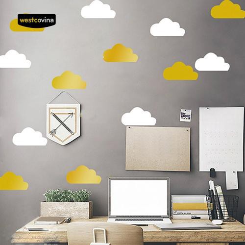 Tờ 10/56 miếng dán trang trí tường hình đám mây dễ thương và sáng tạo