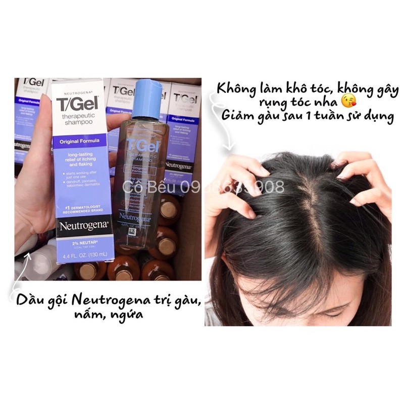 Dầu gội giảm gàu T Sal + T Gel Neutrogena Mỹ