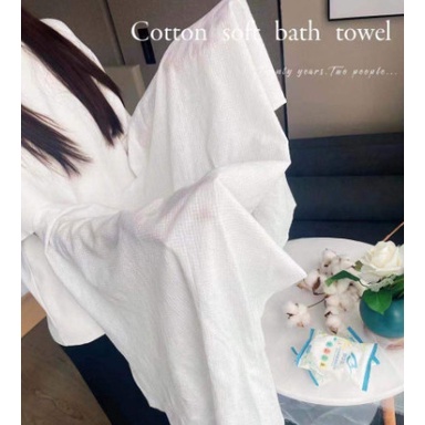 Combo 5 Khăn tắm nén du lịch bằng cotton dùng một lần 70*140 cm