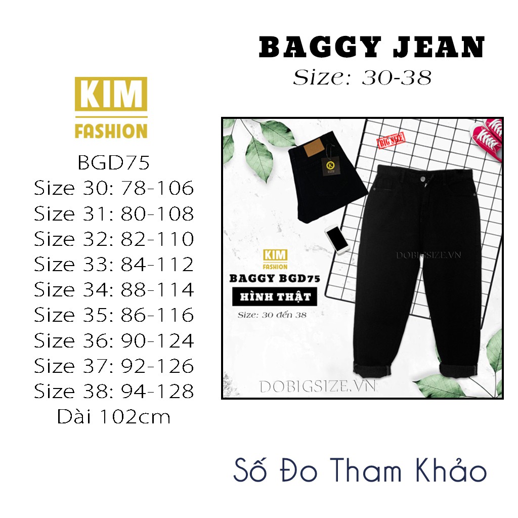 Quần baggy bigsize kimfashion,quần ulzzang form rộng BGD75-7 60-80kg