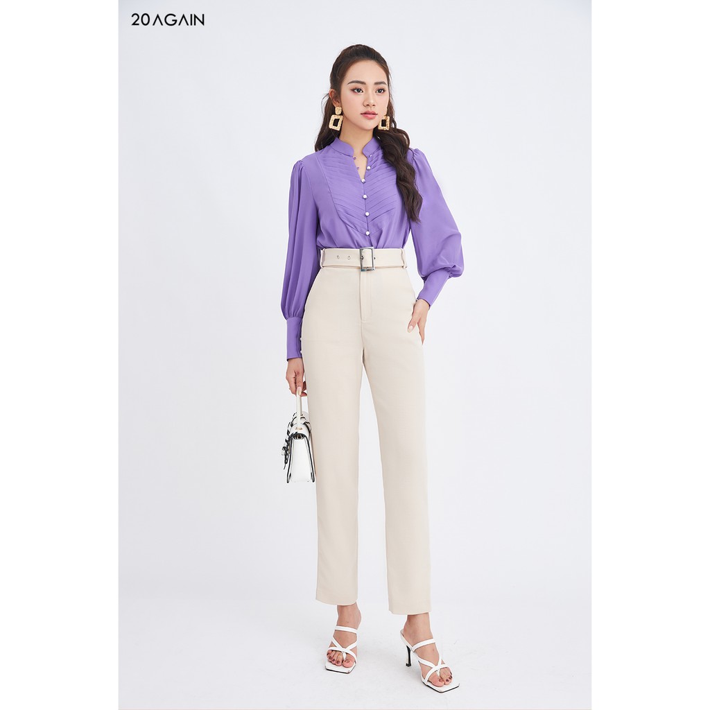 Quần âu hai túi chéo 20AGAIN QAA0553 | BigBuy360 - bigbuy360.vn