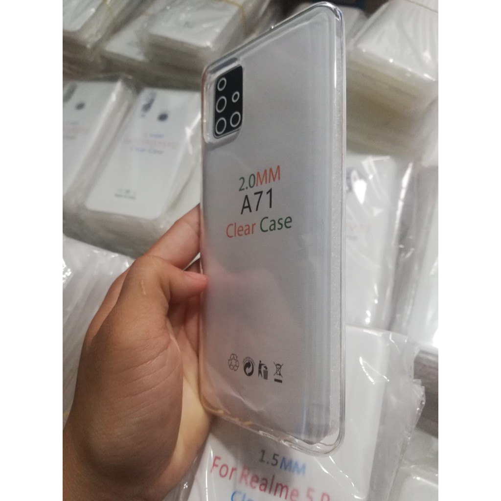 Ốp lưng Samsung Galaxy A71- Silicon Dẻo-Trong suốt- Lâu ố Vàng