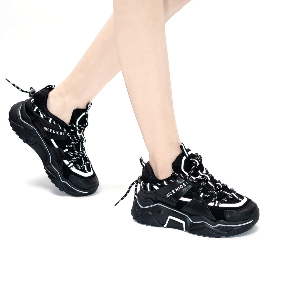 Giày Thể Thao Phản Quang MWC CENICE M3801, Giày Sneaker Nữ Phản Quang Hot Nhất 2020 Thiết Kế Độc Đáo Cực Chất Ngầu