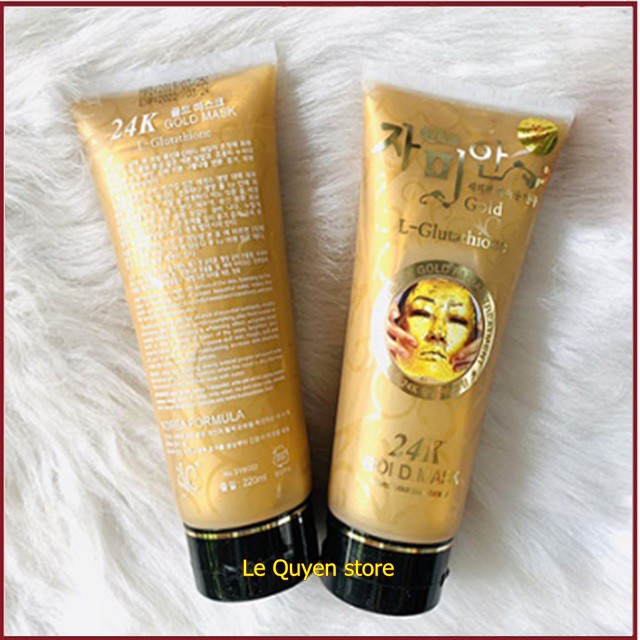 [CHÍNH HÃNG] 🍒 Mặt Nạ Trắng Da 🍒 Mặt nạ gel lột trắng da dát vàng 24k Hàn Quốc 🍒 Gold Mask L-Glutathione